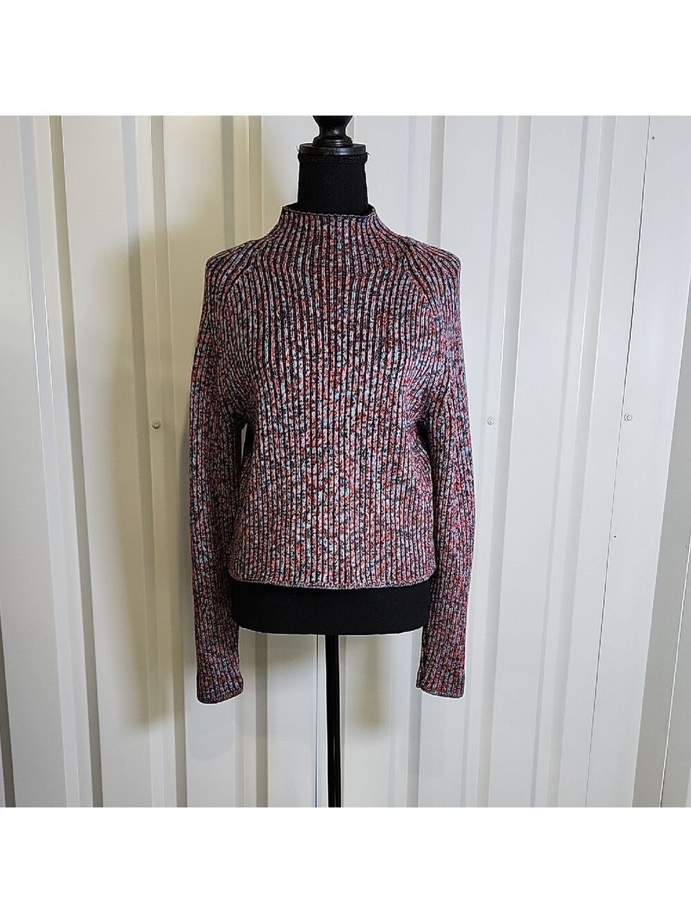 Lululemon Women's Multicolor Knit Sweater Cotton Merino Wool Cashmere Sz 4